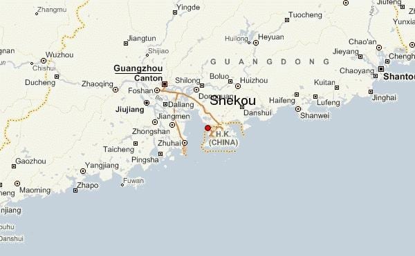 shekou China hartă