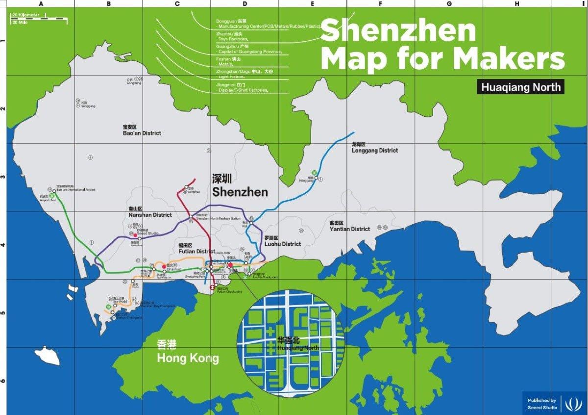 harta Shenzhen harta pentru factorii de decizie