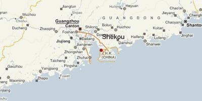 Shekou China hartă