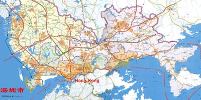 Harta Shenzhen ems China