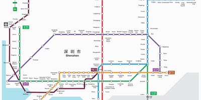 Shenzhen metro harta 2016
