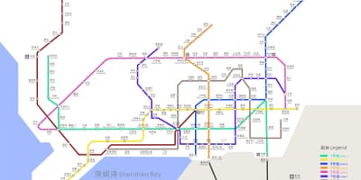 Shenzhen harta metrou 2016