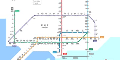 Shenzhen railway hartă